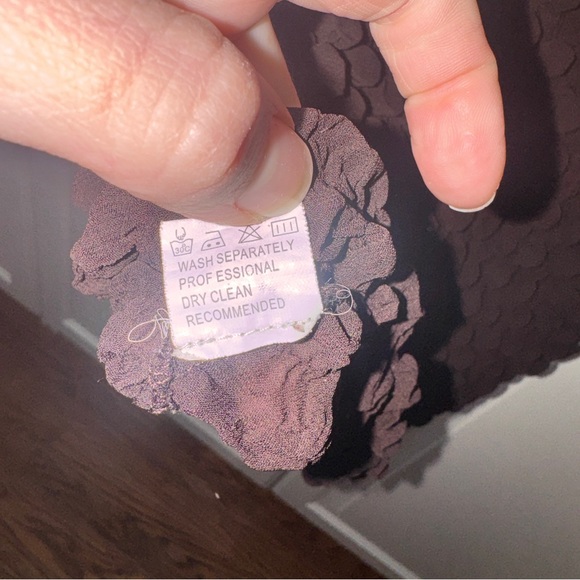 Vintage brown short-sleeve popcorn bubble crinkle shirt - o/s - Picture 12 of 12